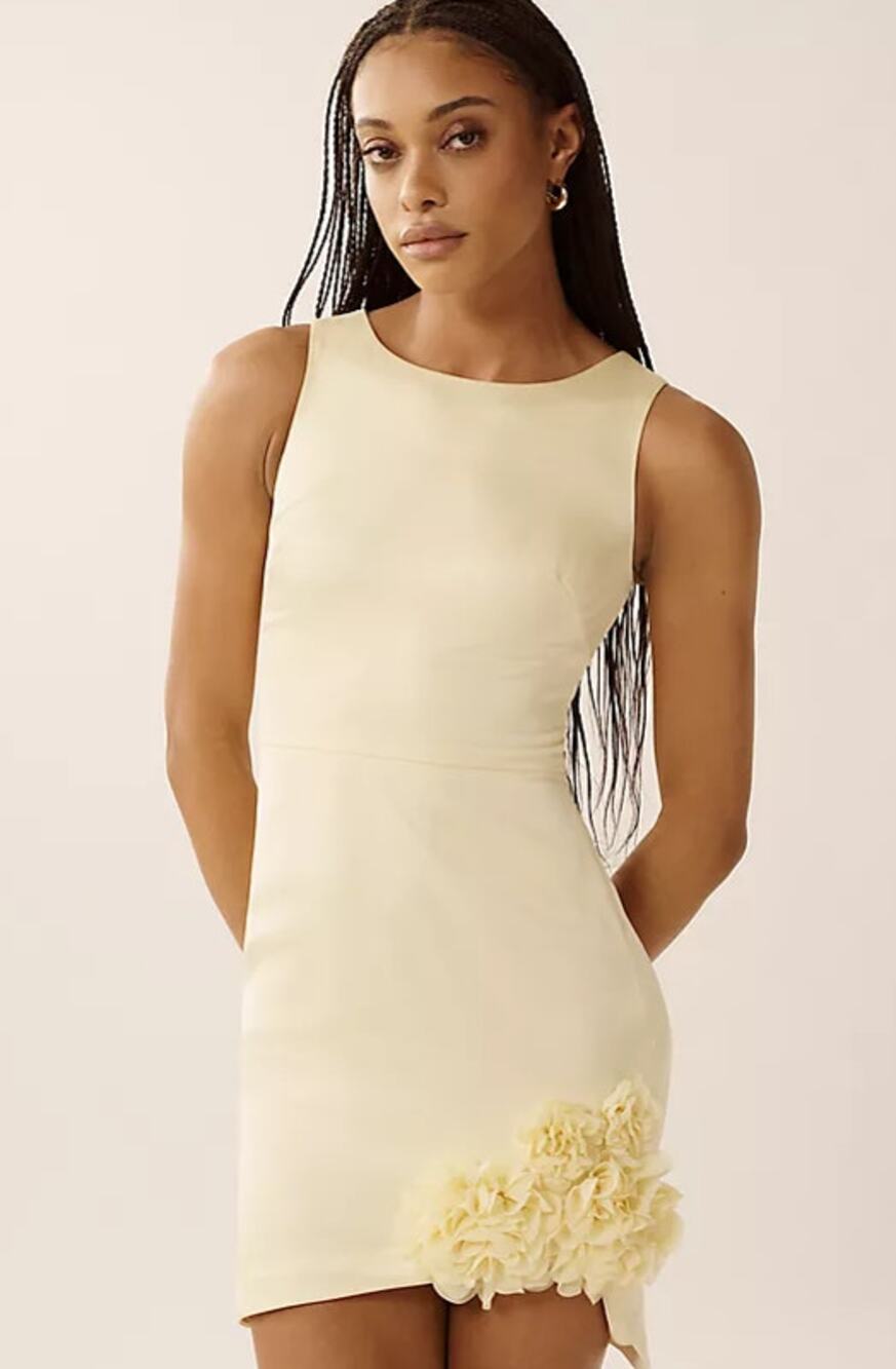 NWT Dress The Population Tobi Sleeveless Mini Dress Yellow Size XL
